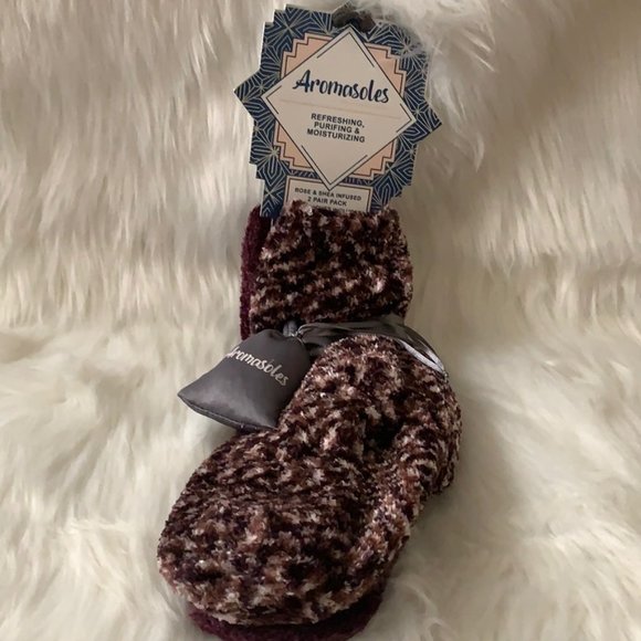 MINX NY Rose/Shea Infused Velvet Socks 2 Pairs - Picture 2 of 4